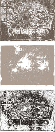 collection of 3 grunge background texturesのイラスト素材