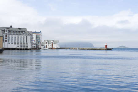 Alesund city, seaport of Norwayの写真素材