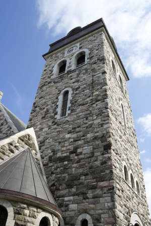 Ancient viking church in Norway, stone ancient building, Alesundの写真素材