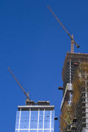 Building of a skyscraper, business center in Moscow