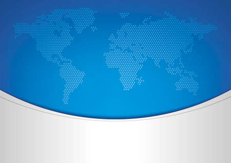 world map on blue background, mesh gradientのイラスト素材