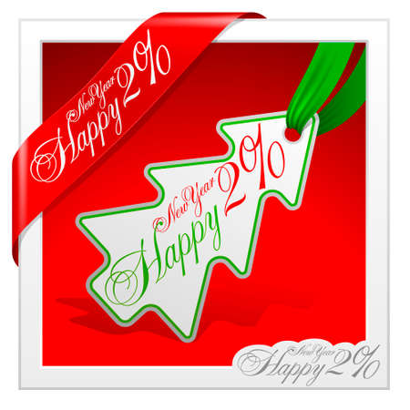 New year trinket tags 2010, vectorのイラスト素材