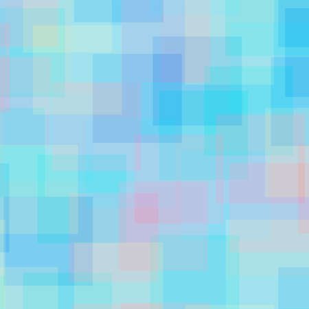 Abstract squares pattern. Light blue geometric background. Fascinating random squares. Geometric...