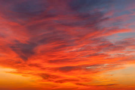 Red sunset sky.の写真素材