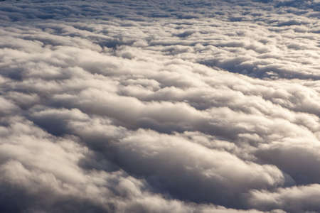 Above clouds background texture pattern.の写真素材