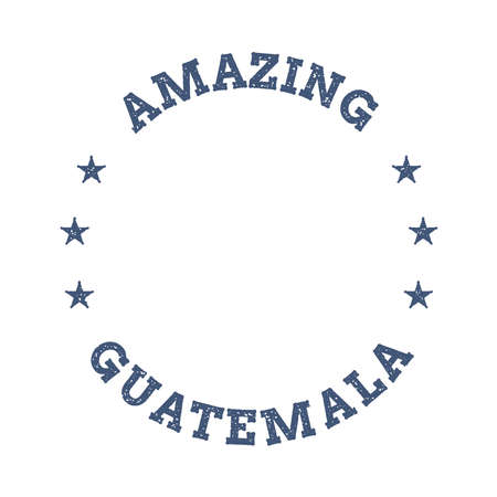 Vintage travel stamp with map outline grunge round sticker.のイラスト素材