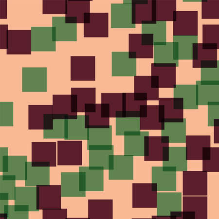 Abstract squares pattern. Pink geometric background. Cool random squares. Geometric chaotic decor....