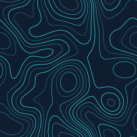 Topographic map background. Admirable topography map. Futuristic seamless design, fascinating tileable isolines pattern. Vector illustration.のイラスト素材
