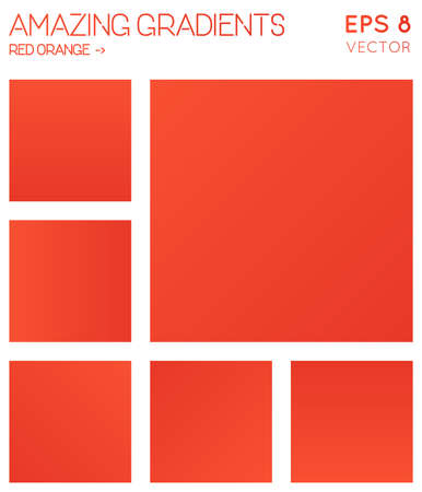 Colorful gradients in red orange color tones. Admirable gradient background, majestic vector illustration.のイラスト素材