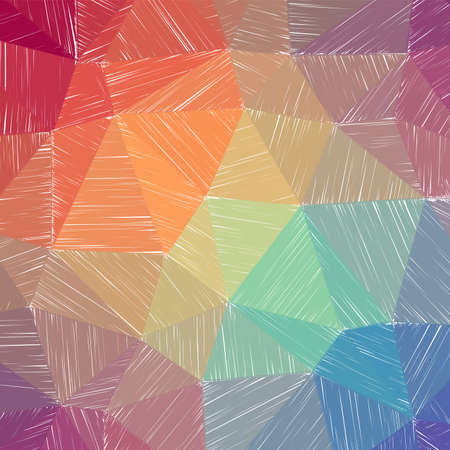 Hand-drawn pencil background. Marker hatching background. Admirable pencil sketch with colorful strokes. Marvelous vector illustration.のイラスト素材