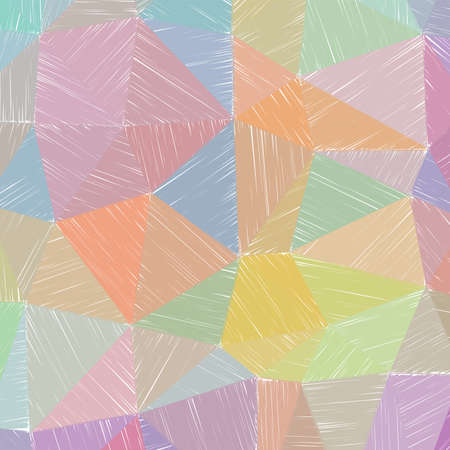 Hand-drawn pencil background. Marker hatching background. Admirable pencil sketch with colorful strokes. Magnificent vector illustration.のイラスト素材