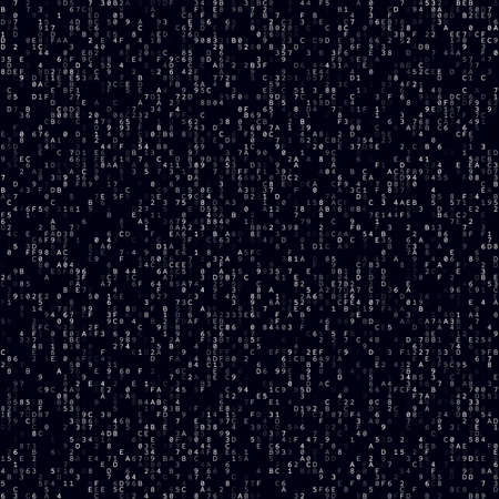 Futuristic tech background. White sparse hexademical background. Big sized seamless pattern. Modern...