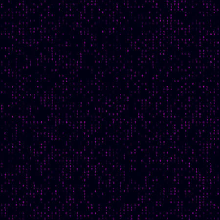 Technology Pattern. Magenta sparse hexademical seamless pattern. Creative background. Cool vector illustration.のイラスト素材