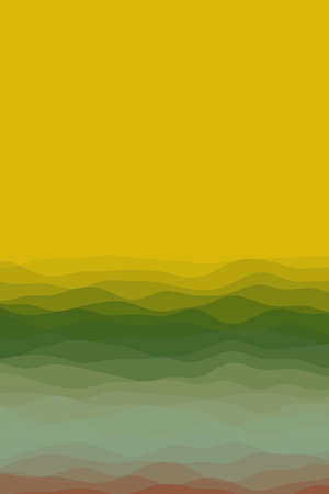 Cover page template. Page template with soft curves in red green colors. Can be used as banner, flyer, poster, business card, brochure. Amazing vector illustration.のイラスト素材