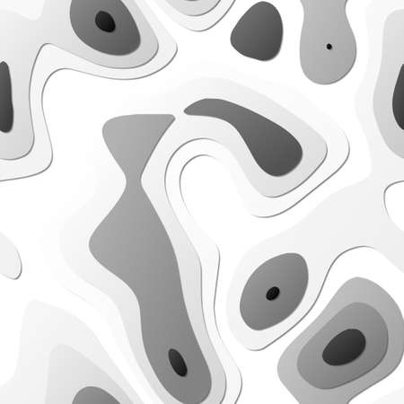 Colorful abstract layers. Papercut style background. Vibrant 3d topography shapes. Beautiful banner, poster, brochure, template, flyer design. Appealing vector illustration.のイラスト素材