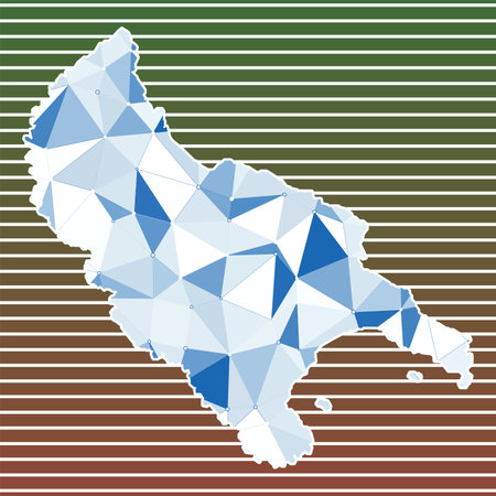 Zakynthos Island vector illustration. Zakynthos Island design on gradient stripes background. Technology, internet, network, telecommunication concept. Appealing vector illustration.のイラスト素材