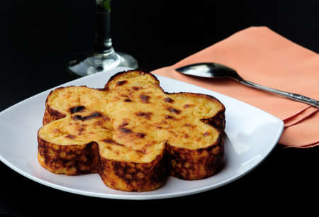 Bingka is a traditional food made from potatoes.の写真素材