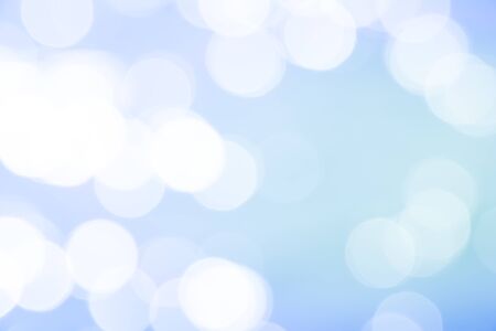 Blurred blue abstract backgrounds with bokehの写真素材