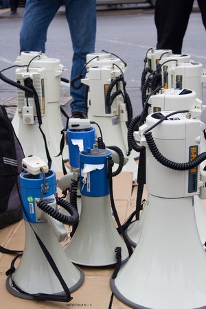 Moscow, Russia - March 1, 2015. March to the memory of Boris Nemtsov, Russian opposition leader who was assassinated on the eve ofのeditorial素材