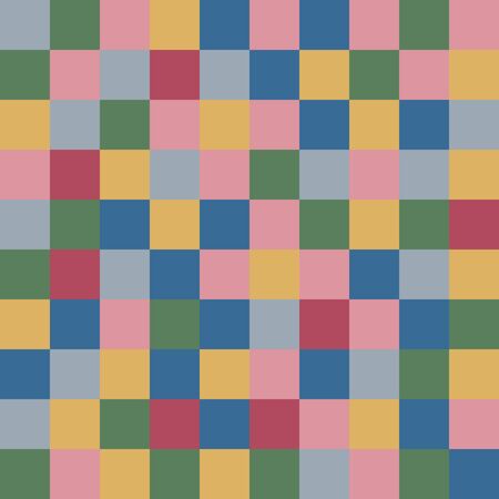 Colored squares textile abstract background