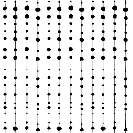 Seamless pattern graphic background vertical lines and dotsのイラスト素材