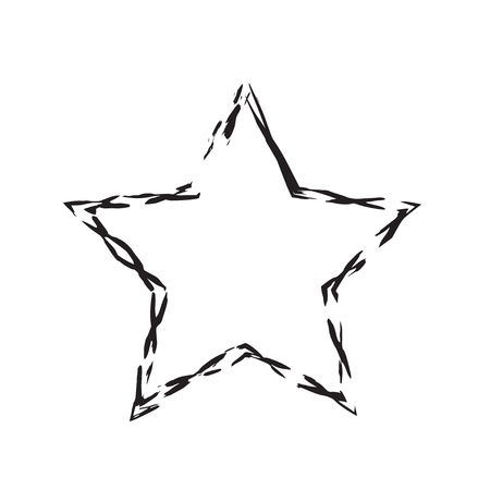 star patriot symbol grunge vector shape. Vector star. Black old figure star. Army and patriotism. Grunge star backgroundのイラスト素材