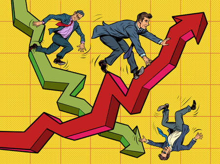 Game brokers exchange conceptのイラスト素材