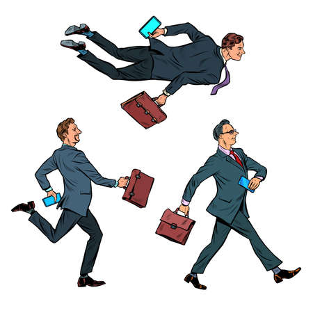 Set of successful businessmenのイラスト素材