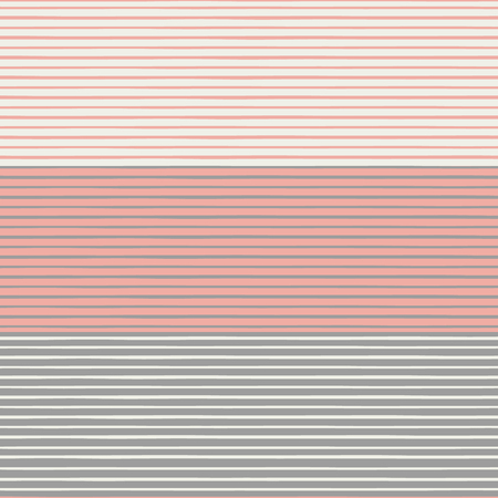 Vibrant densely striped design in coral, pastel browns and cream white colours. Seamless vector pattern in fresh modern neutrals. Perfect for stationery, textiles, home decor, giftwrapping, packaging.のイラスト素材