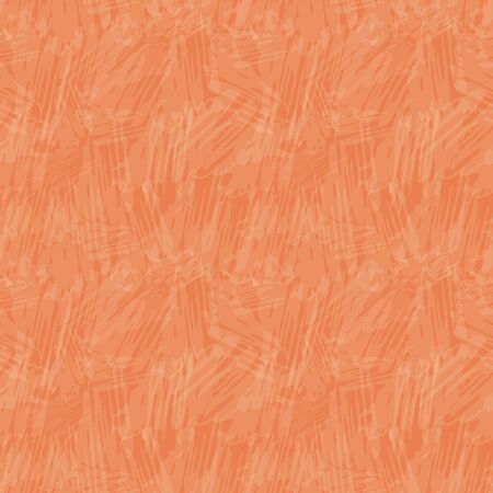 Delicate translucent painterly texture. Seamless vector pattern on vibrant orange background with tropical vibe. Perfect for packaging, wellness, beauty, yoga products, concept, texture, stationery.のイラスト素材