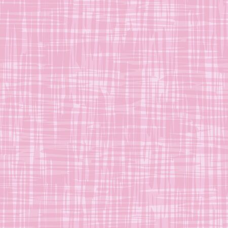 Vector painterly canvas surface texture. Organic seamless pattern colorwash brush stroke effect. Pink repeat fabric style with transparent shapes. All over cloth print for packaging, stationeryのイラスト素材