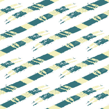 Vector abstract wicker weave effects seamless interlace pattern background. Painterly diagonal brush...