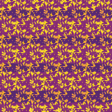 Melange texture style striped vector pattern background. Elegant gold purple backdrop with marl effected subtle horizontal stripes. Luxury glitch grain variegated textured repeat for celebrationのイラスト素材