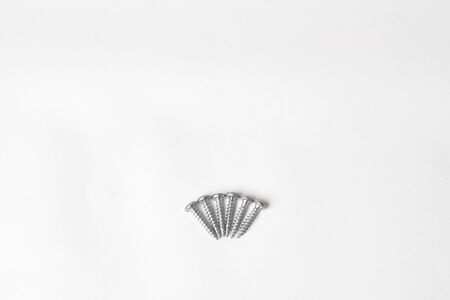 Top view of screwsの写真素材