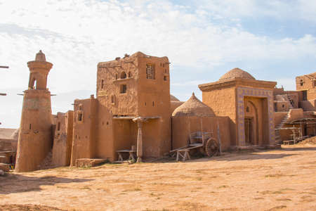 Reconstruction of the capital city of Golden Horde Sarai-Batu on the banks of the river Ashulukのeditorial素材