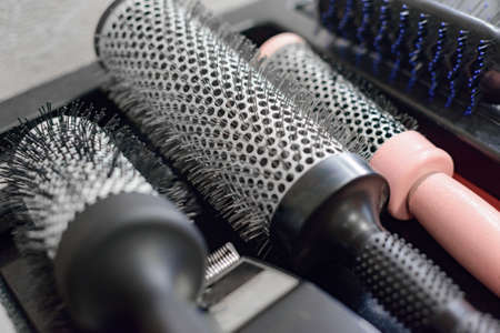 barber tools: brasings, shaving machines, combs