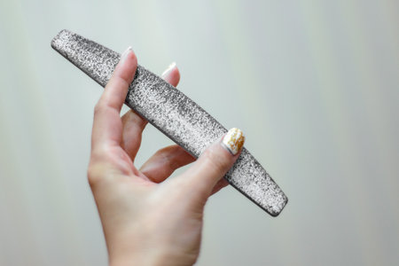 nailfile for modeling gel covering of nailsの写真素材