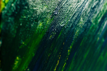 background, texture of brush strokes and splashes of paint, design elementsの写真素材