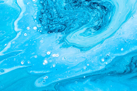 blue marbling pattern for fabric, design. marbling background textureの写真素材