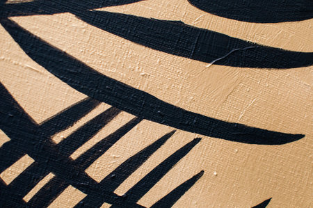 background, texture of brush strokes and splashes of paint, design elementsの写真素材