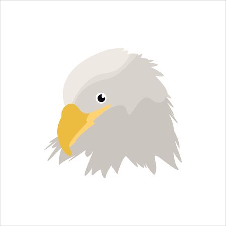 Motorcycle emblem eagle head clip art character illustrationのイラスト素材
