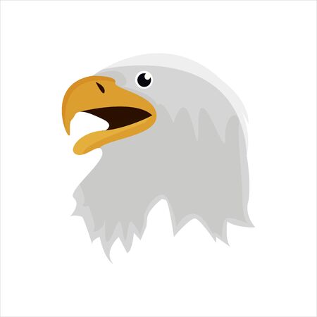 Motorcycle emblem eagle head clip art character illustrationのイラスト素材