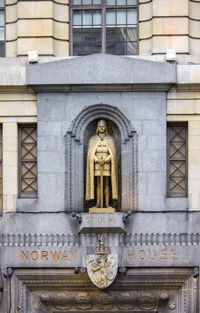 Norway House is a mixed use building overlooking Trafalgar Square in London SW1.Norway House is a former Norwegian embassy building built around 1890.のeditorial素材