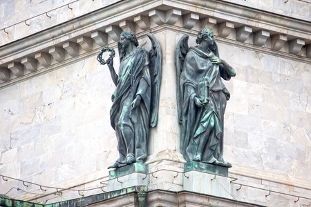 Detail from St. Isaac's Cathedral, St Petersburg, Russiaの写真素材
