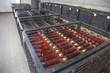 Wine bottlesの写真素材