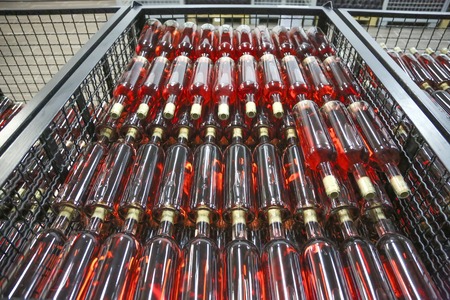 Wine bottlesの写真素材