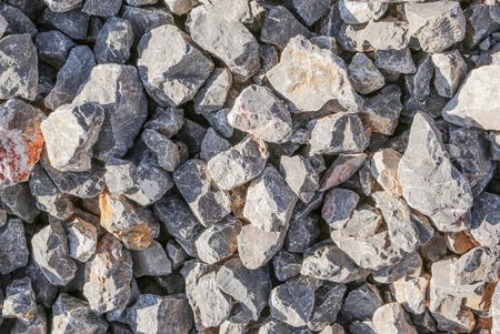 Pile of limestone in quarry