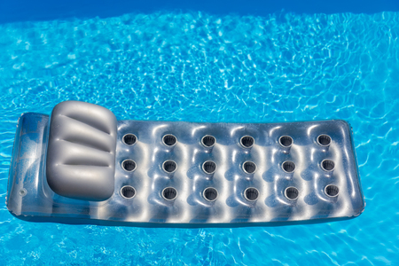 Mattress in the swimming pool