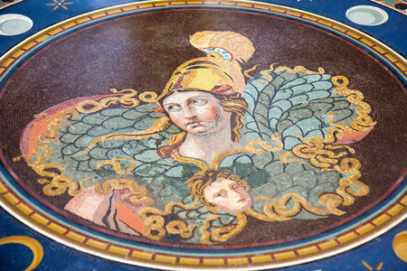 Detail from the floor in the Vatican museumのeditorial素材