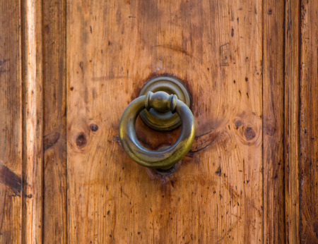 Door knocker - Rome, Italyの写真素材